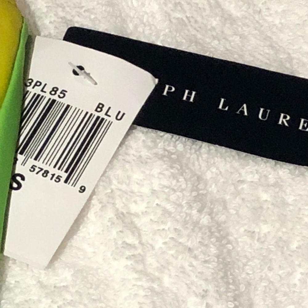 NWT-RALPH LAUREN Yellow/Green/Blue tankini top XS - Picture 4 of 7
